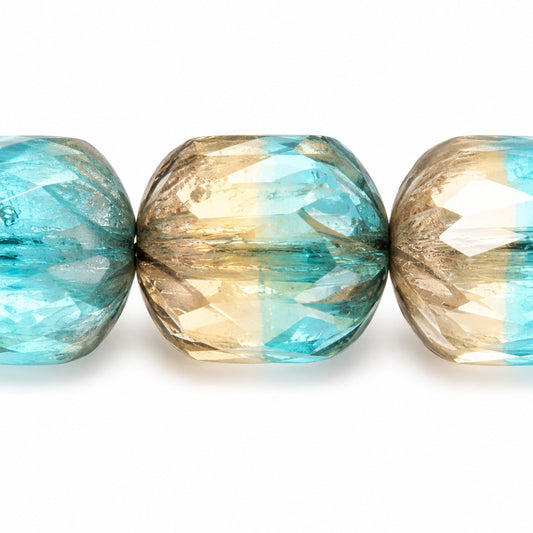 Faceted Fire Polished Beads Special Cut, X1144 Platin (x1144-13702), Glass, Czech Republic