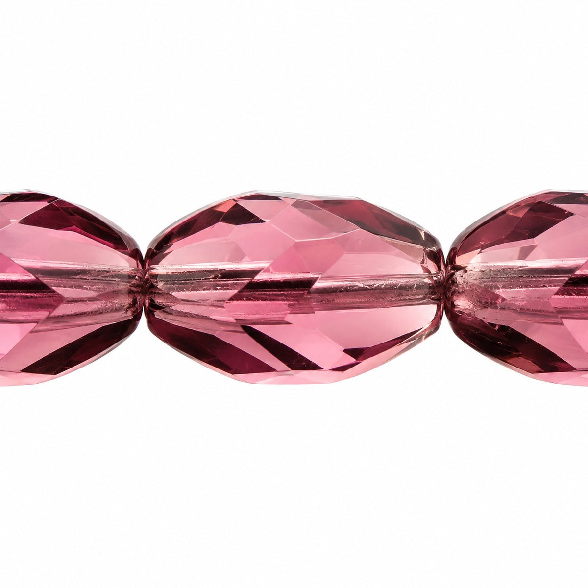 Faceted Special Cut Beads, Transparent Light Amethyst (20050), Glass, Czech Republic