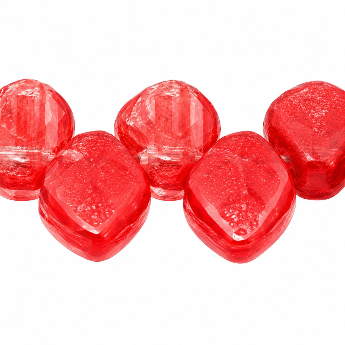 Small Leaf Pressed Beads, X1047 (x1047), Glass, Czech Republic