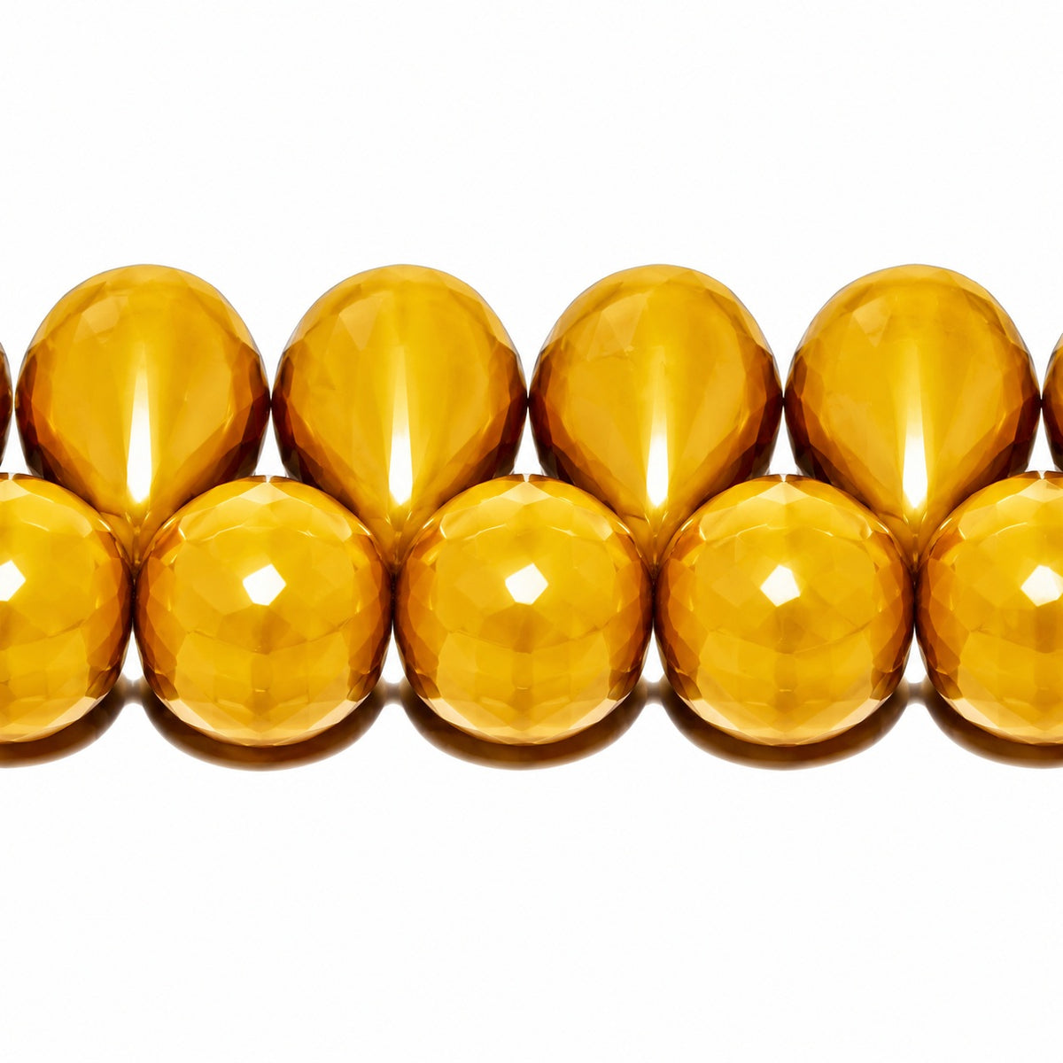 Drop Beads, Yellow Beige (13740), Glass, Czech Republic