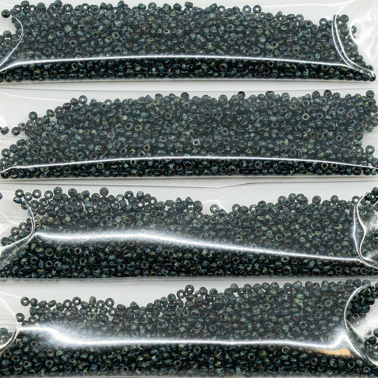 OUTLET 10 克 Preciosa Ornela 种子珠，圆孔，散装，11/0 x 毫米，黑色石灰华 (-23980-86800)，玻璃，捷克共和国