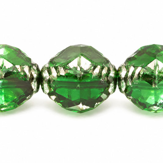 Wasp Special Cut Faceted Fire Polished Beads, T1027 Platin (t1027-13702), Glass, Czech Republic