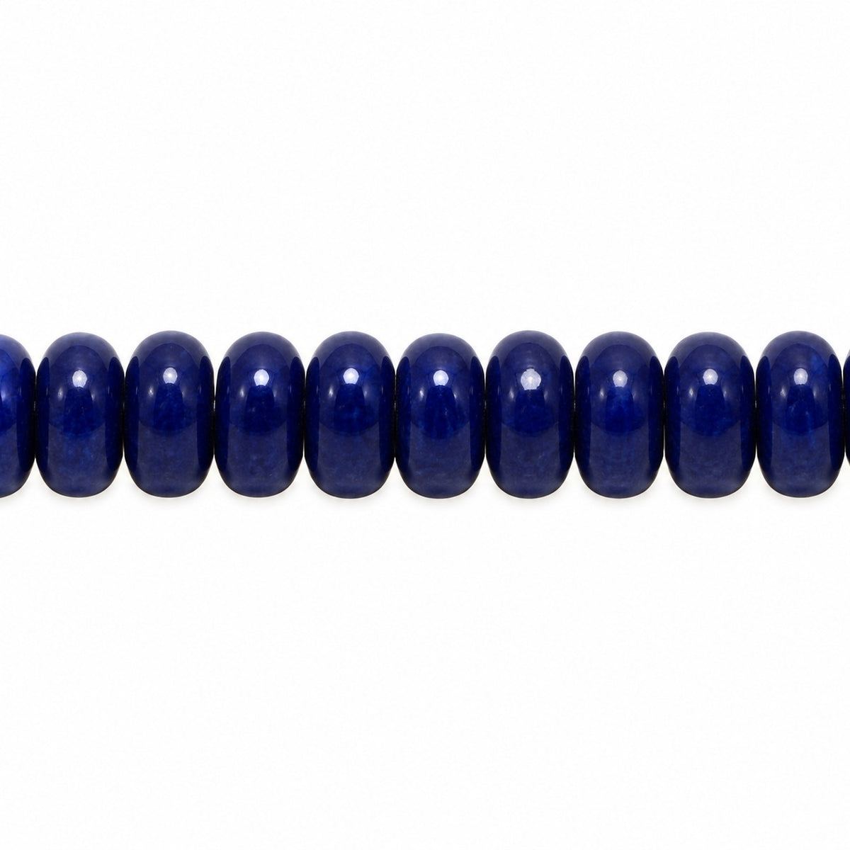 Space Disk Beads, Opaque Blue (33070), Glass, Czech Republic
