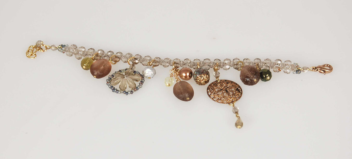 3 pcs Jewelry piece with Czech Glass Beads (OUTLET Vintage)