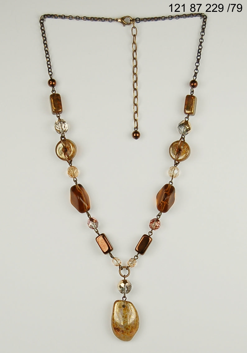 3 pcs Jewelry piece with Czech Glass Beads (OUTLET Vintage)