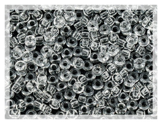 Preciosa Ornela Seed Beads, Transparent colorless Crystal 00050
