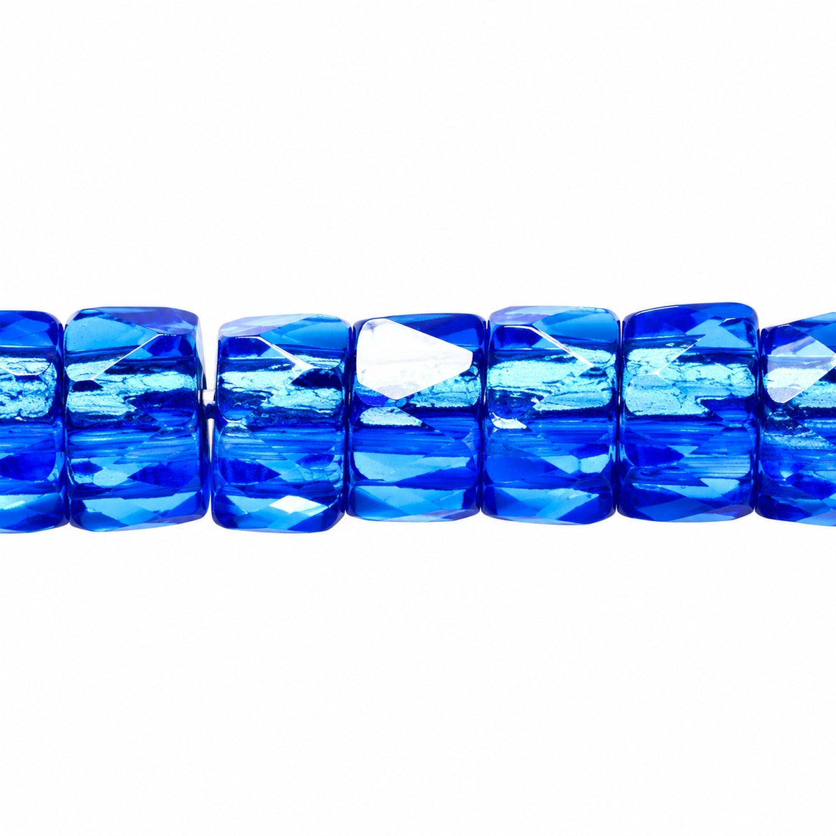 Faceted Oval Beads Special Cut, Cobalt (30050), Glass, Czech Republic