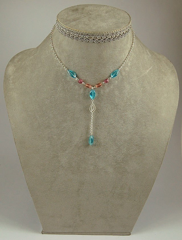 3 pcs Jewelry piece with Czech Glass Beads (OUTLET Vintage)