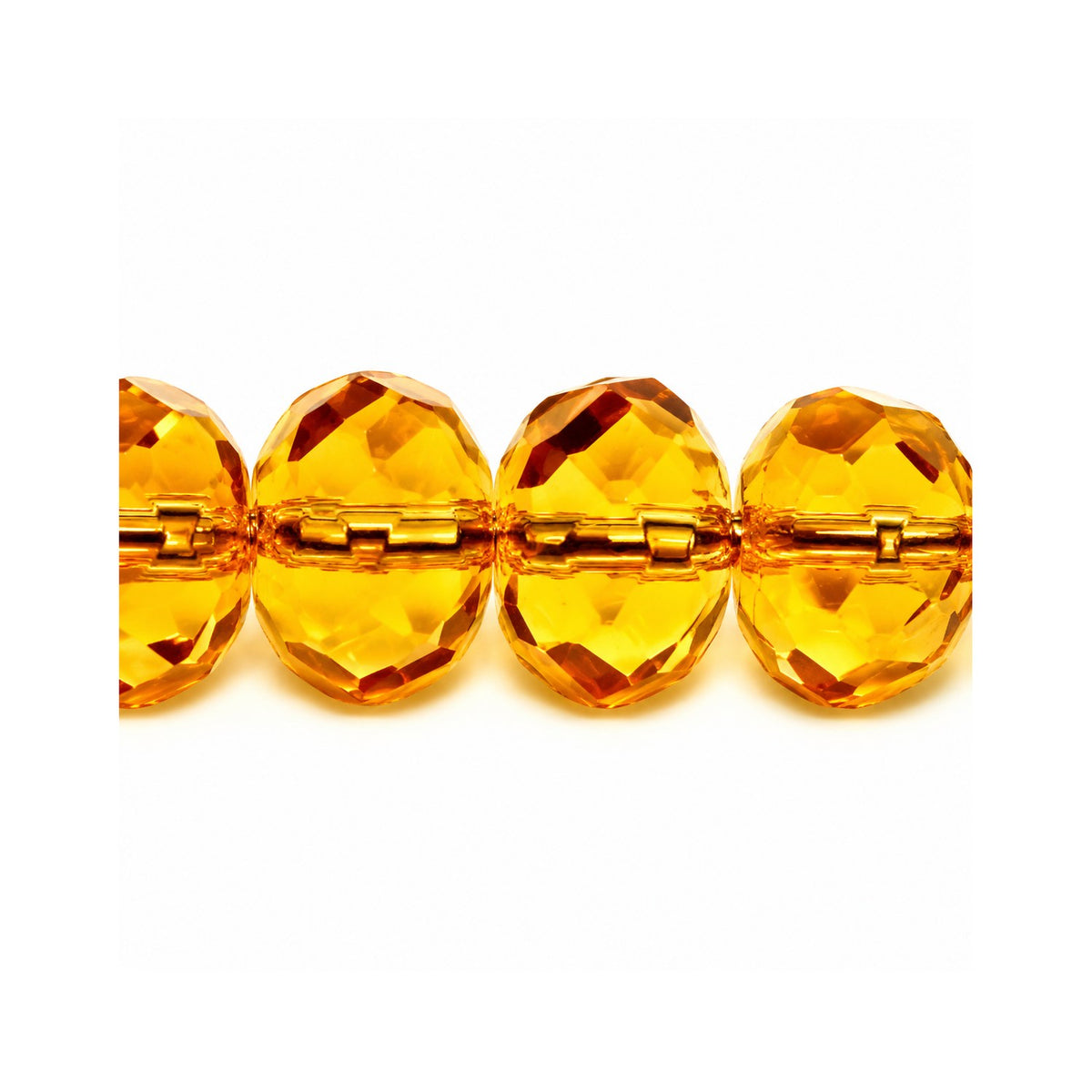 Special Cut Faceted Fire Polished Beads, Transparent Orange (10060), Glass, Czech Republic