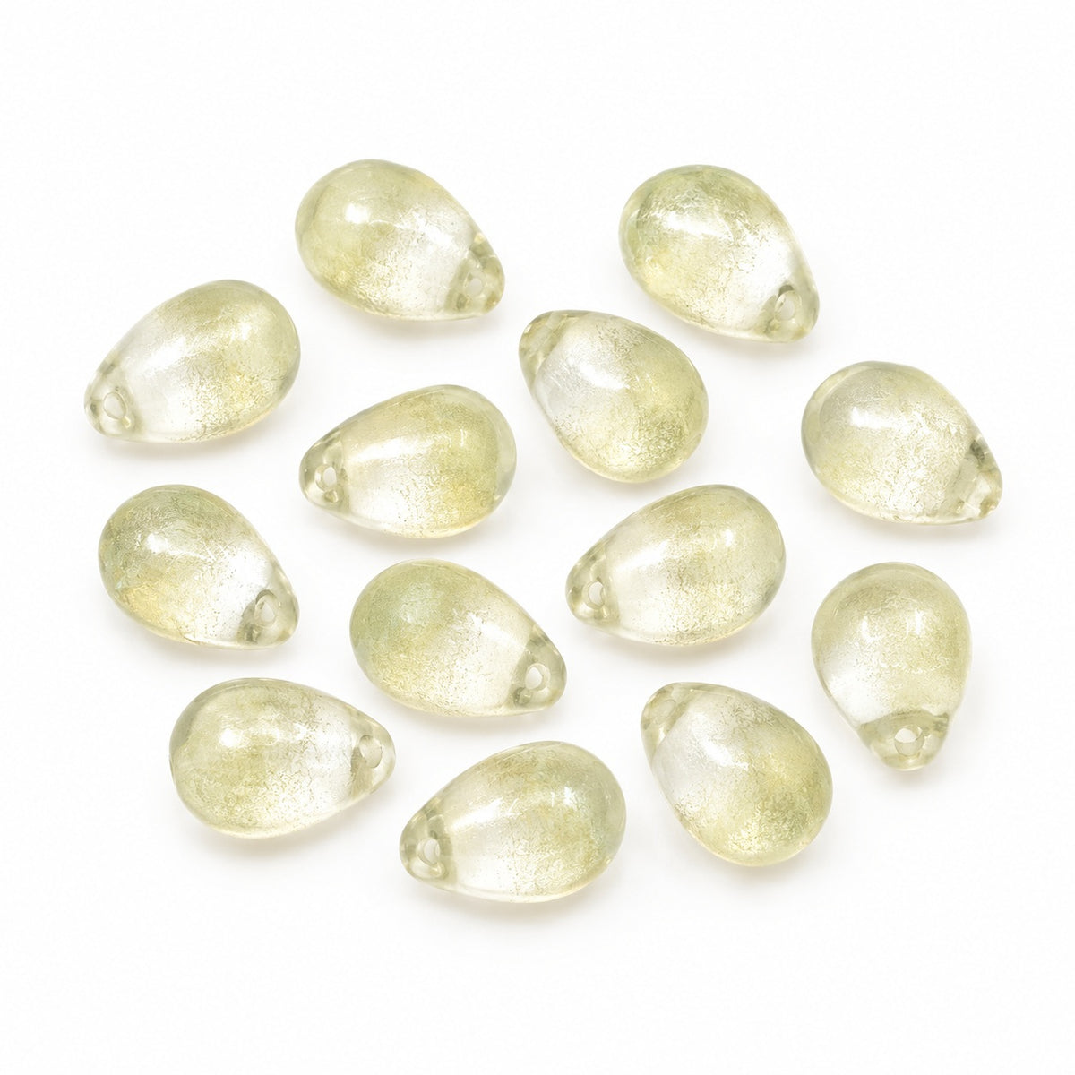 Drop Beads, Crystal 84510 Combined Luster Brown Green (00030-84510-91004), Glass, Czech Republic