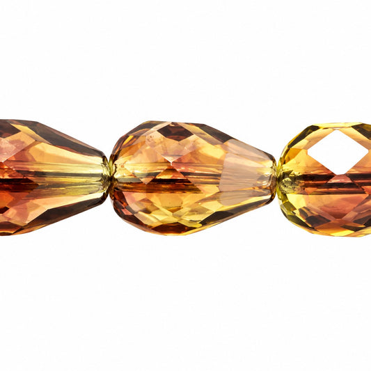 Faceted Fire Polished Beads Special Cut, T0220 (t0220), Glass, Czech Republic