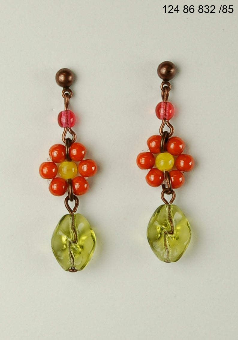 3 pcs Jewelry piece with Czech Glass Beads (OUTLET Vintage)