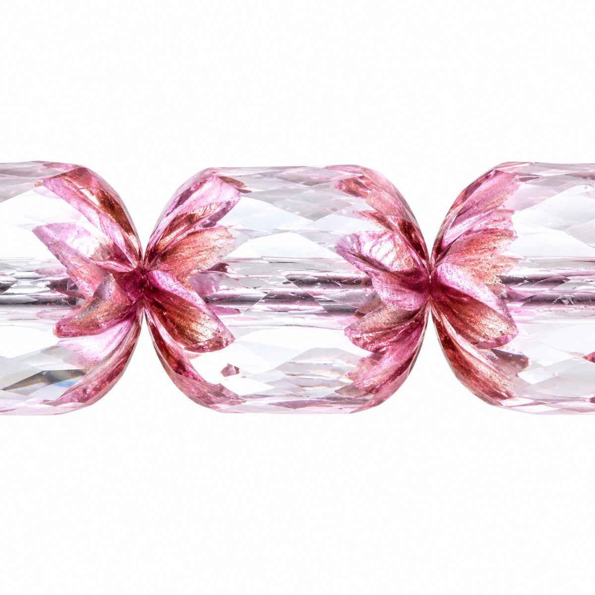 Faceted Fire Polished Beads Special Cut, Transparent Light Amethyst Purple (20210-15726), Glass, Czech Republic