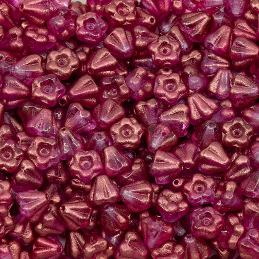 OUTLET 50g Bell Flower Beads, 4 x 6 mm, Crystal 29260 (00030-29260), Glass, Czech Republic