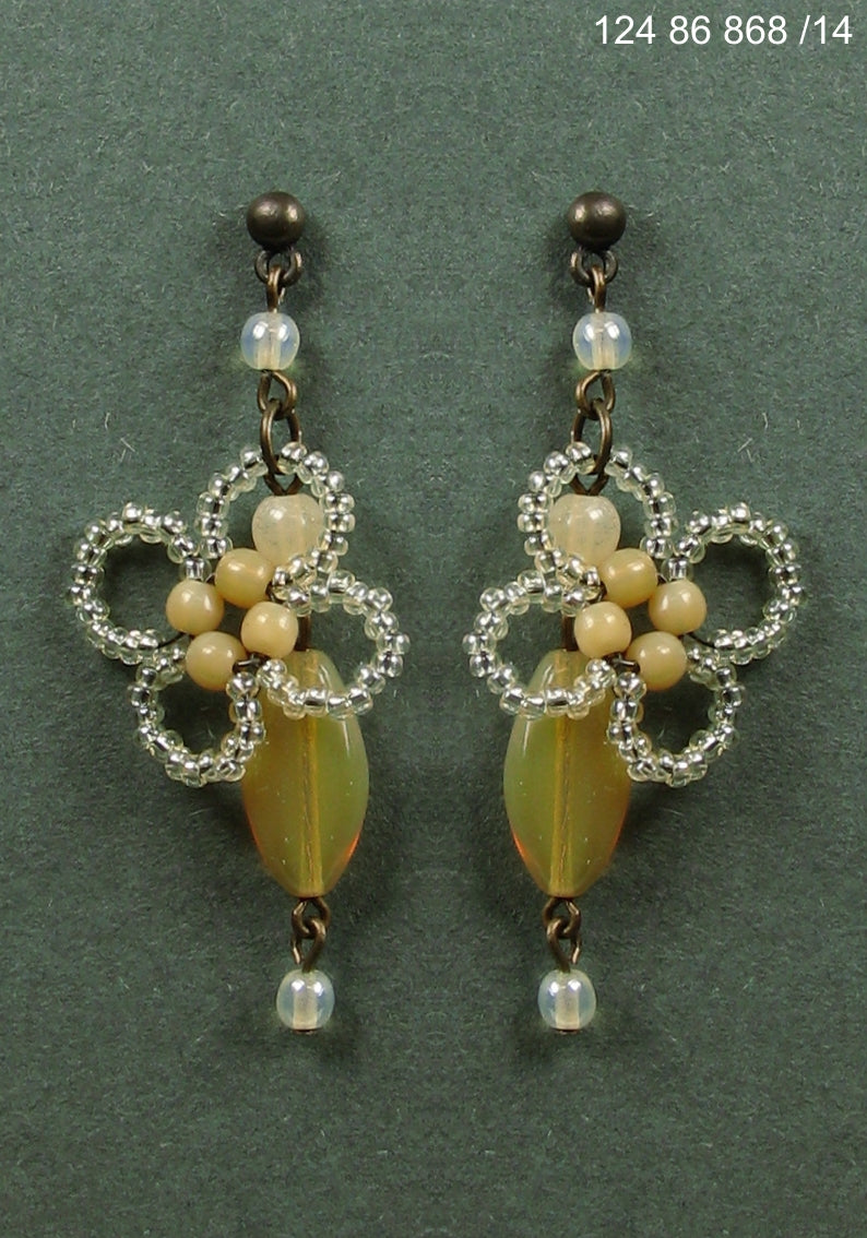 3 pcs Jewelry piece with Czech Glass Beads (OUTLET Vintage)