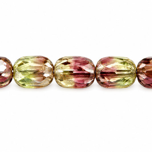 Faceted Fire Polished Beads Special Cut, T1013 Antique Silver Patina (t1013-81002), Glass, Czech Republic