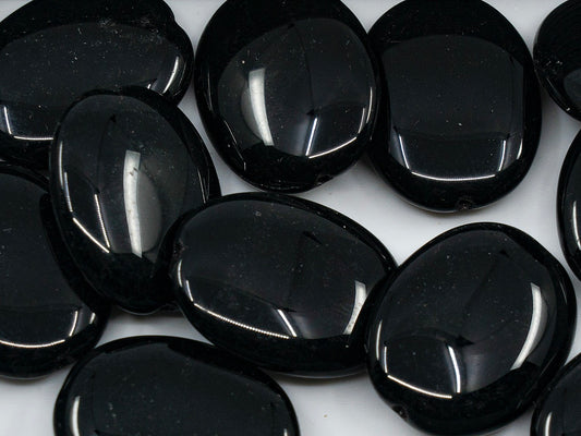 OUTLET 椭圆叶珠，毫米，玻璃，捷克共和国