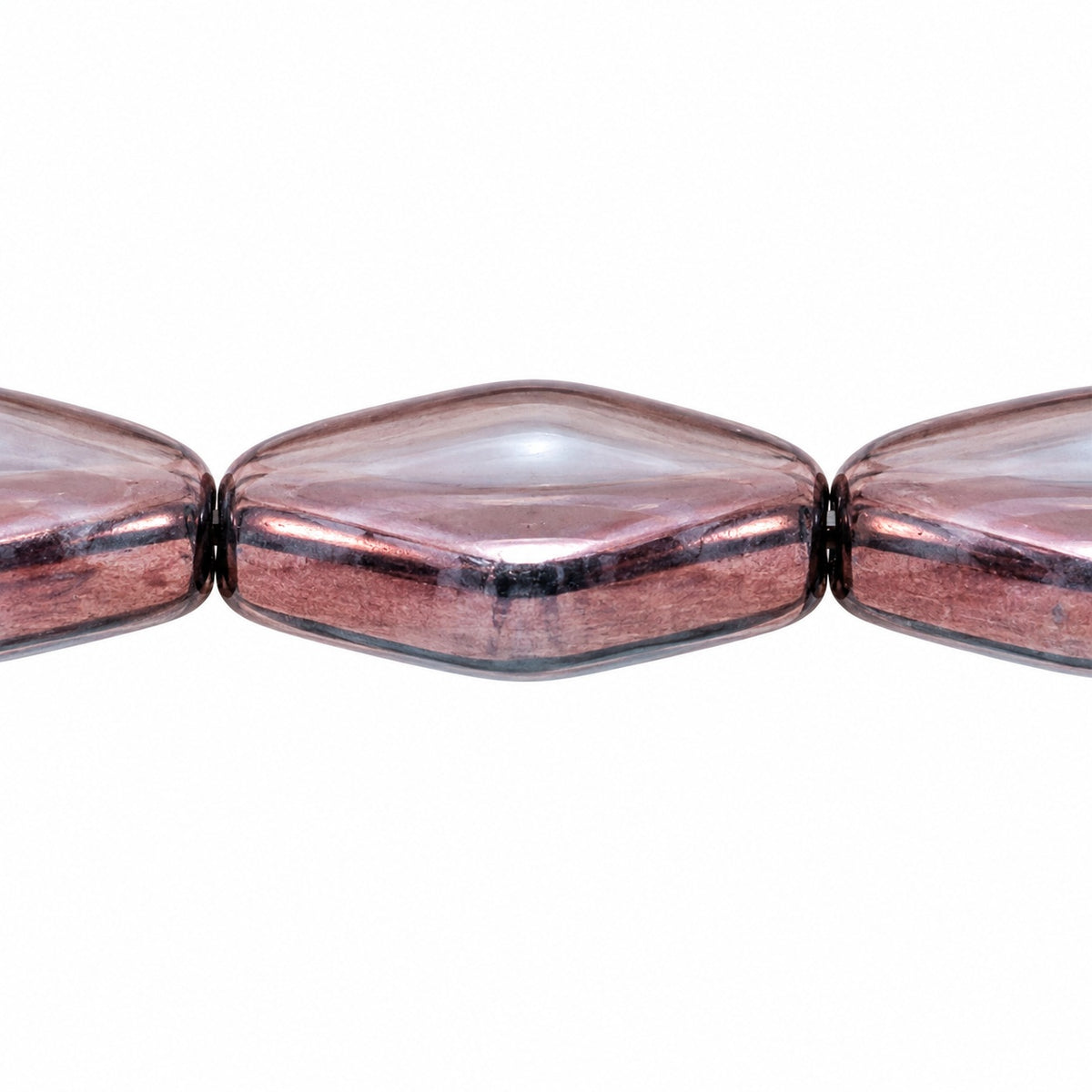 Elongated Oval Beads, Crystal Purple (00030-15726), Glass, Czech Republic