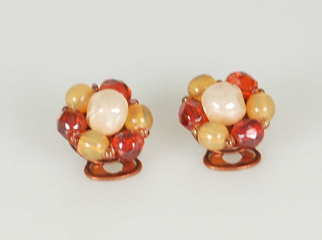 3 pcs Jewelry piece with Czech Glass Beads (OUTLET Vintage)