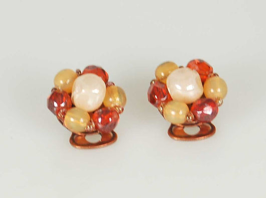 3 pcs Jewelry piece with Czech Glass Beads (OUTLET Vintage)