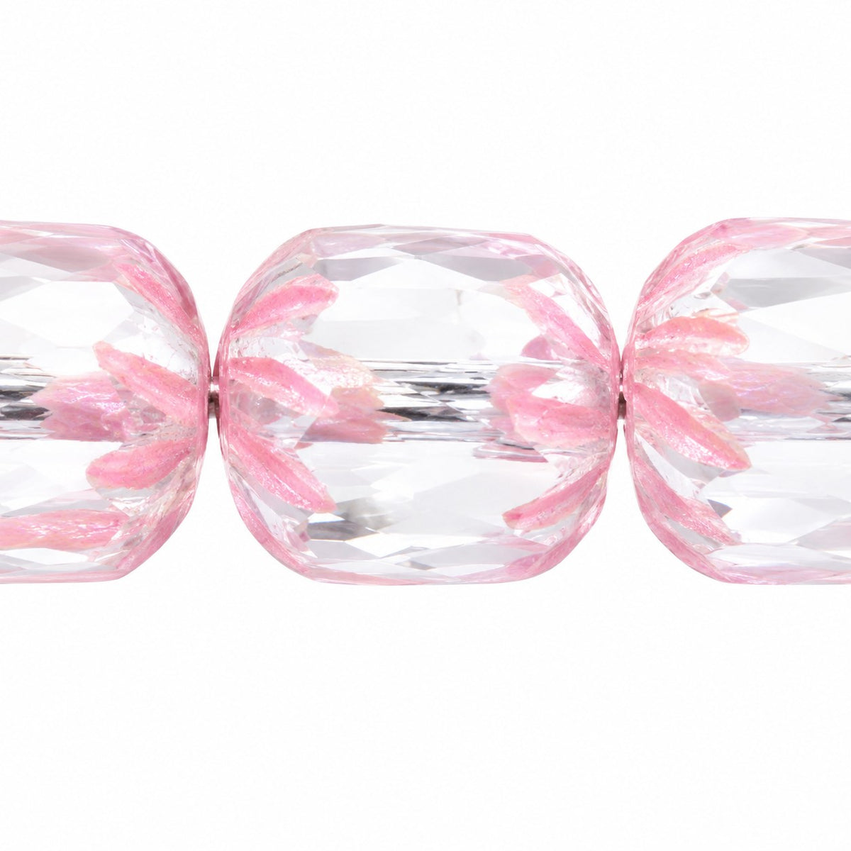Fire Polished Faceted Cathedral Beads, Transparent Light Amethyst 47570 (20210-47570), Glass, Czech Republic