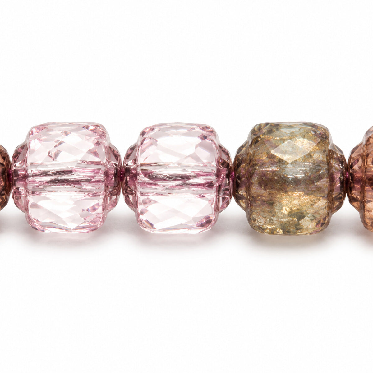 Cathedral Faceted Fire Polished Beads, X1011 Bronze (x1011-14415), Glass, Czech Republic