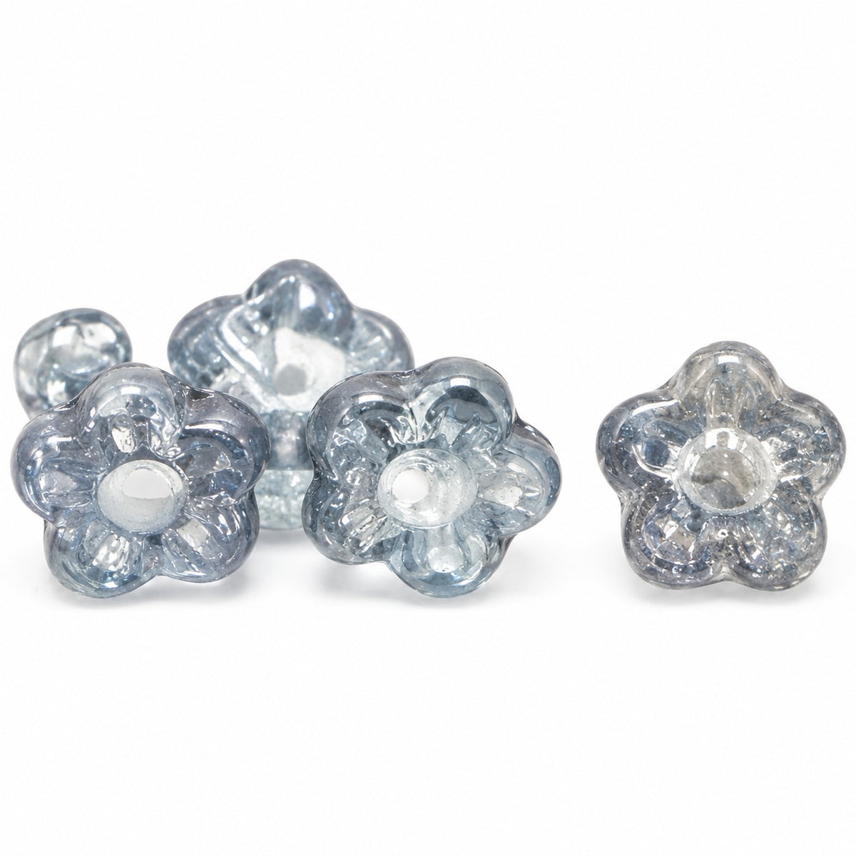 Forget Me Not Beads, Crystal Luster Blue Full Coated (00030-14464), Glass, Czech Republic