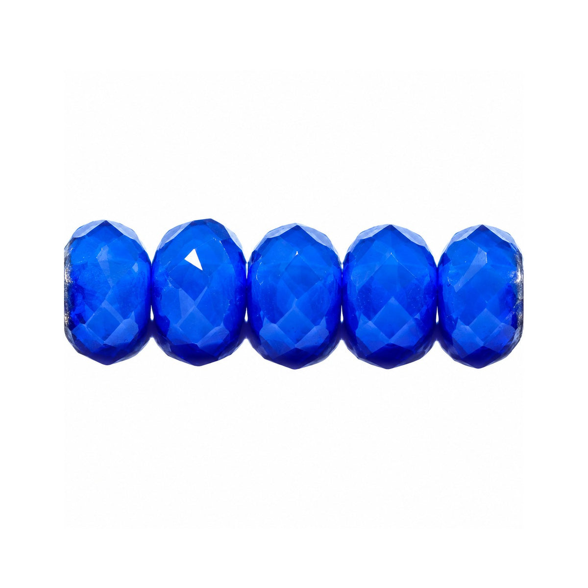 Special Cut Faceted Fire Polished Beads, Opal Blue (31000), Glass, Czech Republic