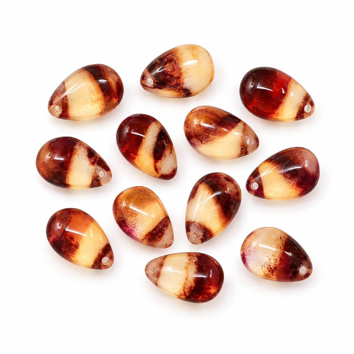 Drop Beads, Gc001 (gc001), Glass, Czech Republic