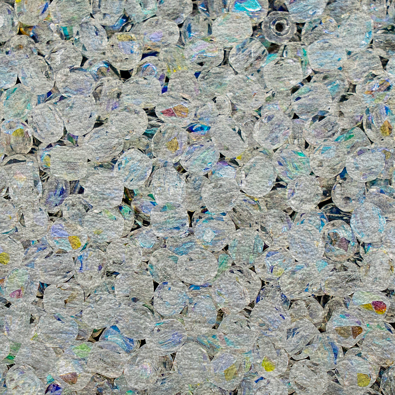 Faceted Round Fire Polished Beads, Crystal Ab Silver Gray (00030-28701-34301), Glass, Czech Republic