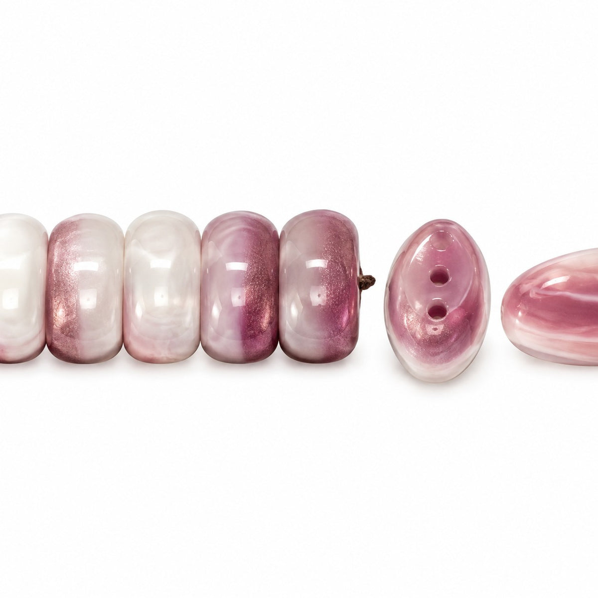 3-Hole Pressed Oval Beads, X1034 (x1034), Glass, Czech Republic