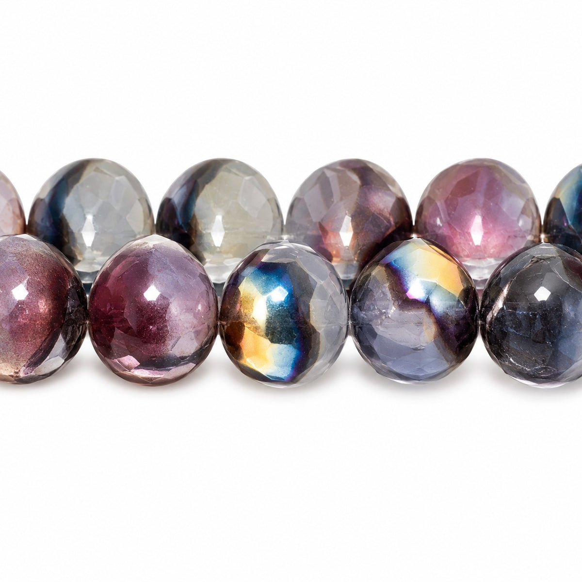 Drop Beads, X1749 Prismatic Phoenix (x1749-27104), Glass, Czech Republic