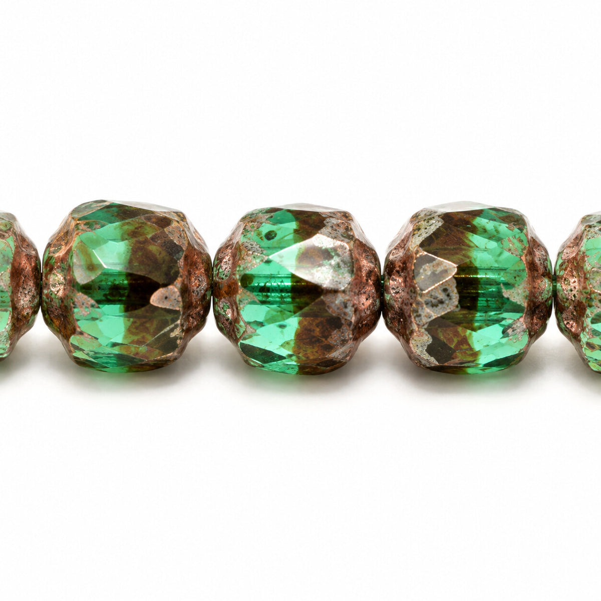 Cathedral Faceted Fire Polished Beads, Ts046 Stain Strong (ts046-86805), Glass, Czech Republic