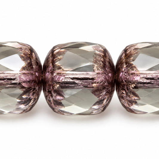 Cathedral Faceted Fire Polished Beads, Crystal Vega Iris (00030-15781), Glass, Czech Republic
