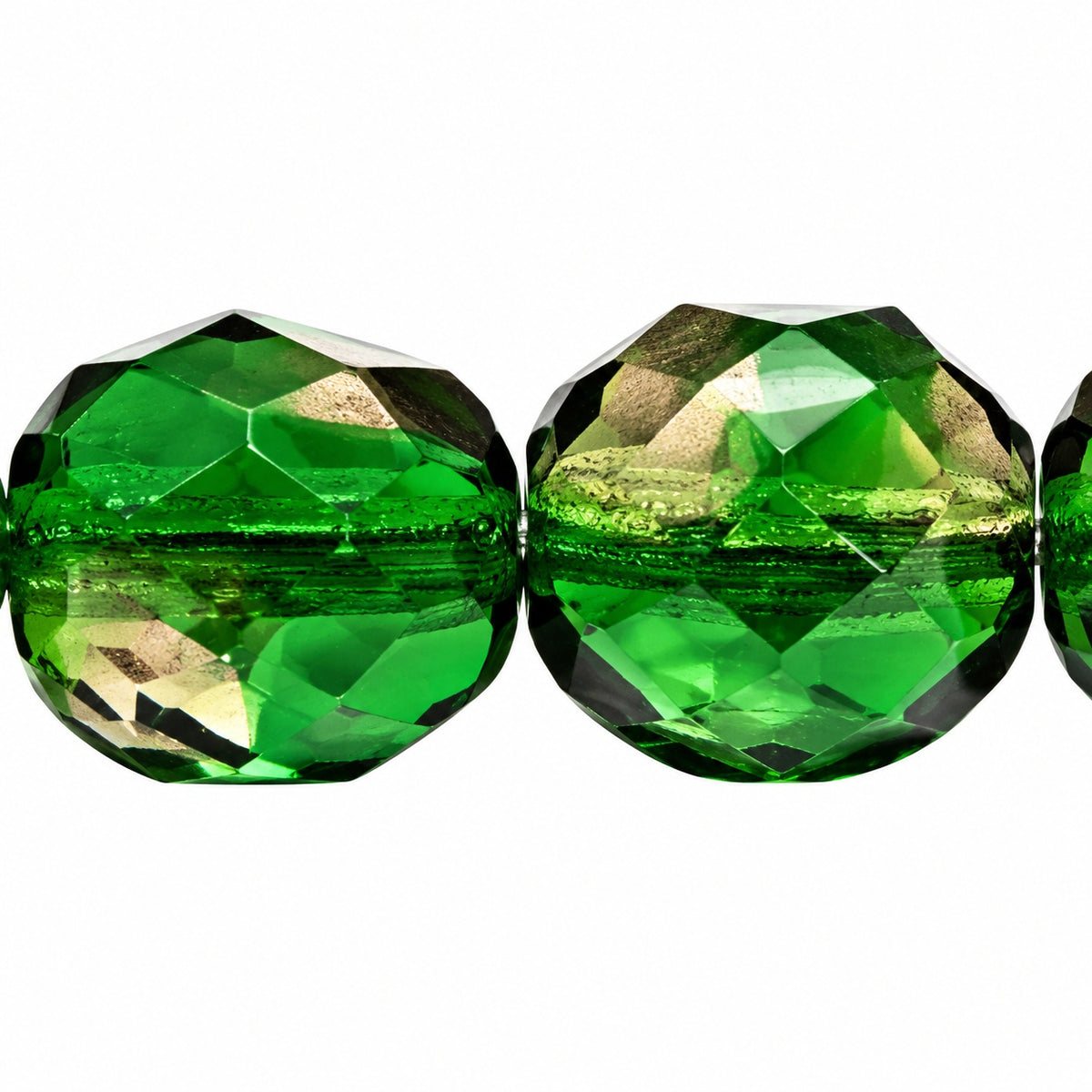 Faceted Round Fire Polished Beads, T0180 (t0180), Glass, Czech Republic