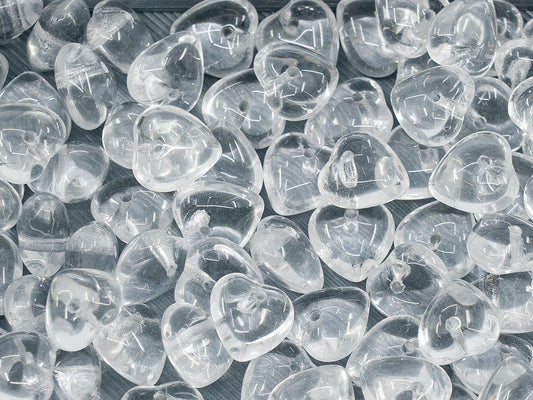 OUTLET Heart Leaf Beads, 9 mm, Glass, Czech Republic