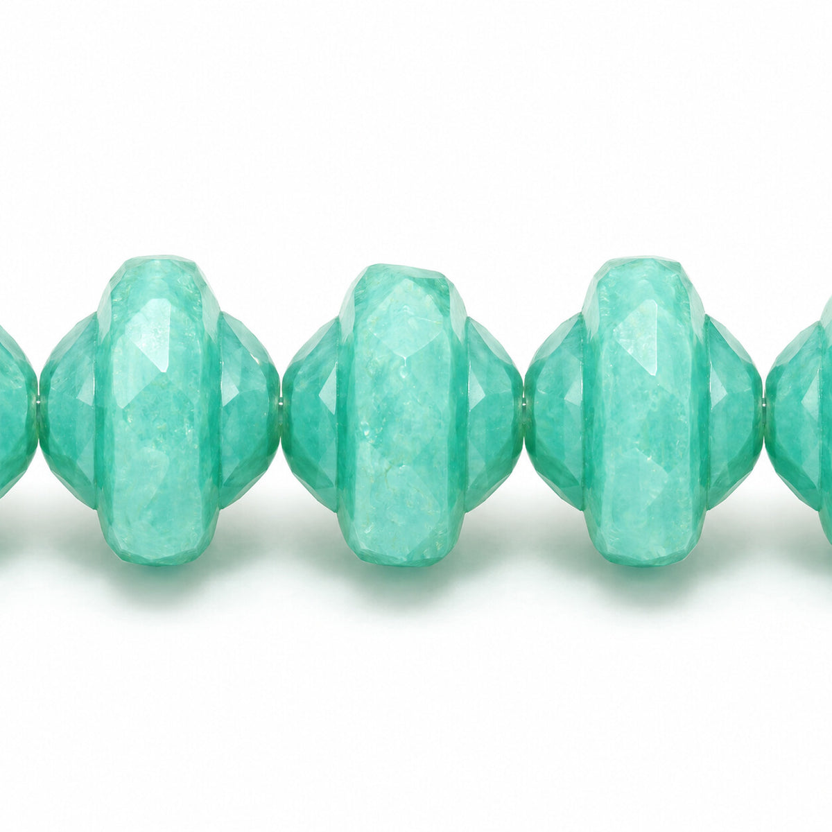 Faceted Special Cut Beads, Turquise (63120), Glass, Czech Republic
