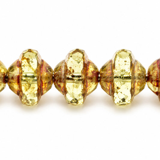Faceted Special Cut Beads Ufo, T0110 Purple (t0110-15726), Glass, Czech Republic