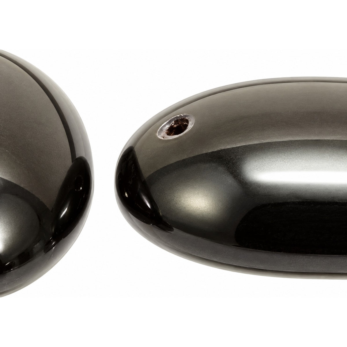 2-Hole Cab Beads, Black (23980), Glass, Czech Republic