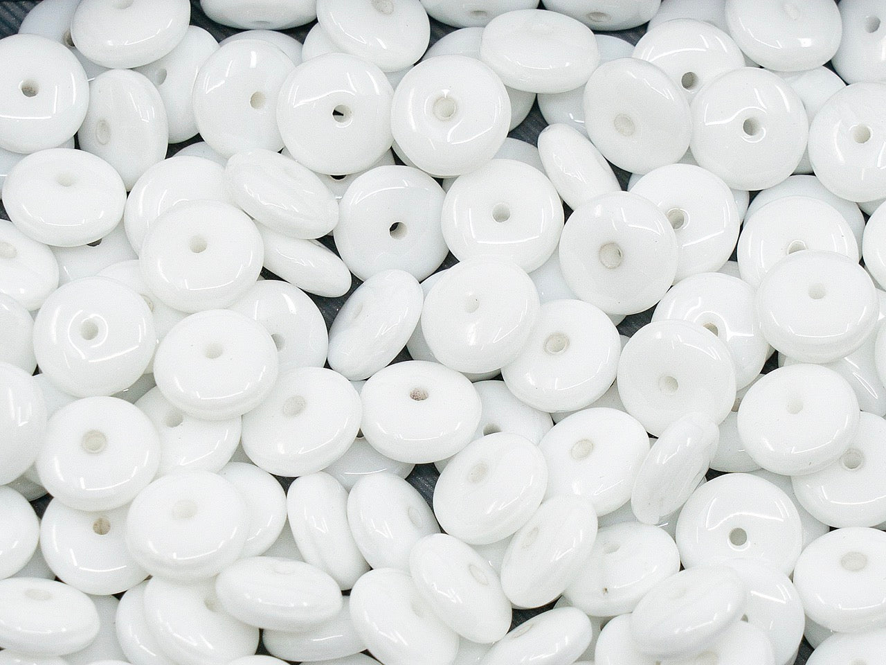 OUTLET Spacer Rondelle Pressed Beads, 6 mm, Glass, Czech Republic