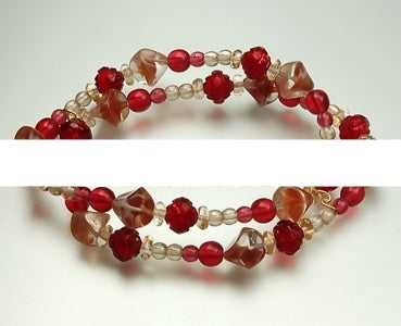 3 pcs Jewelry piece with Czech Glass Beads (OUTLET Vintage)