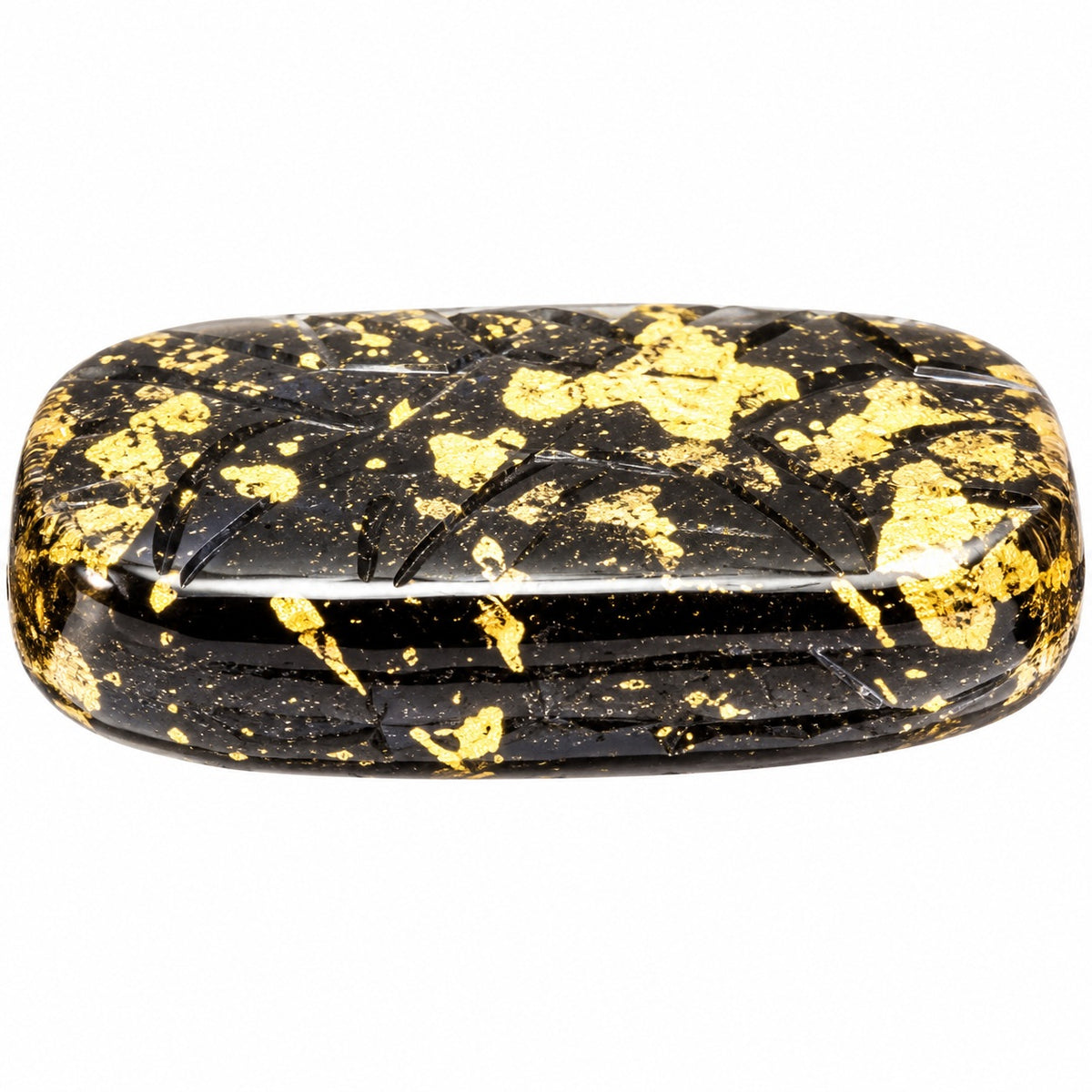 Oval With Ornament Beads, Black 47901 (23980-47901), Glass, Czech Republic