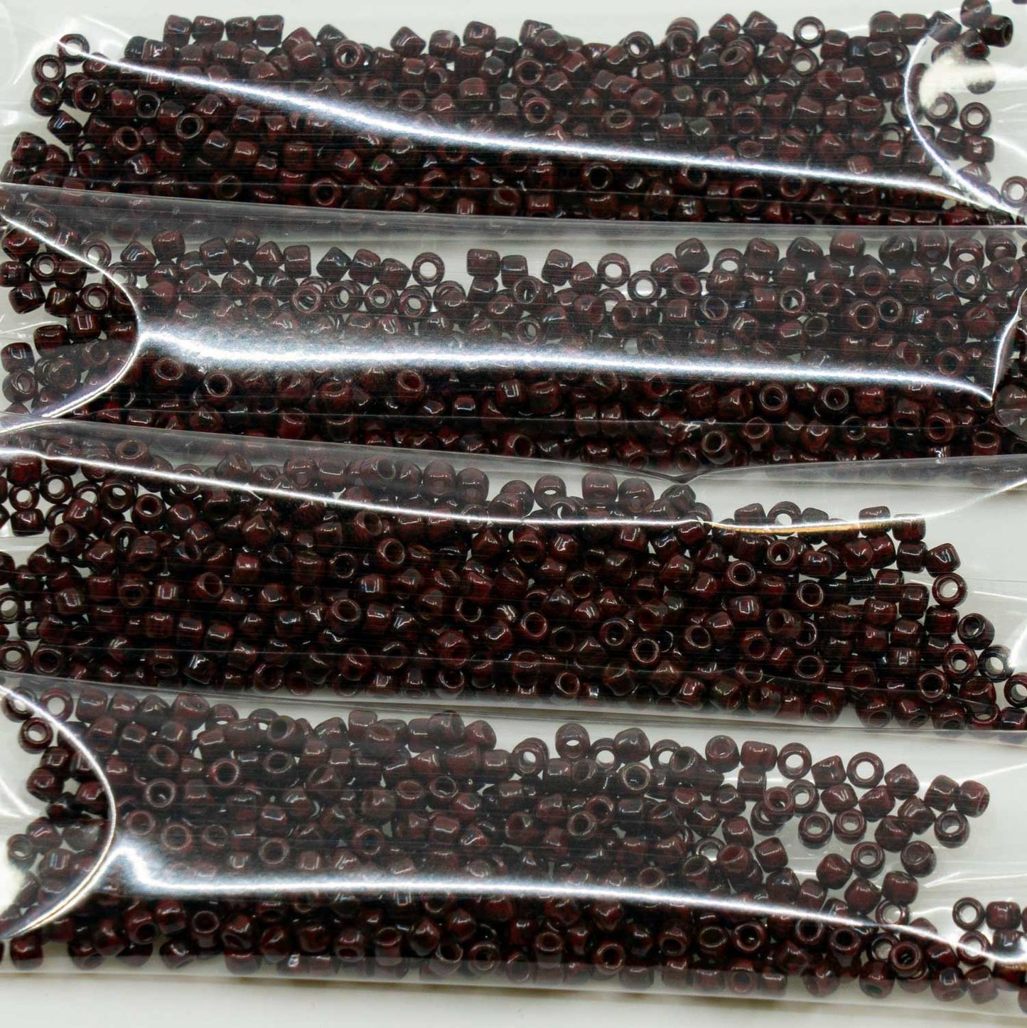 OUTLET 10g/50g TOHO Round Seed Beads Rocailles, 8/0,  Opaque Pepper Red Picasso (45-T), Glass, Czech Republic