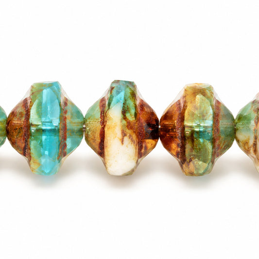 Faceted Special Cut Beads Ufo, X3171 Bronze (x3171-14415), Glass, Czech Republic