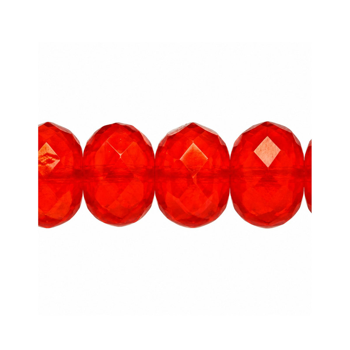 Special Cut Faceted Fire Polished Beads, Orange (81260), Glass, Czech Republic
