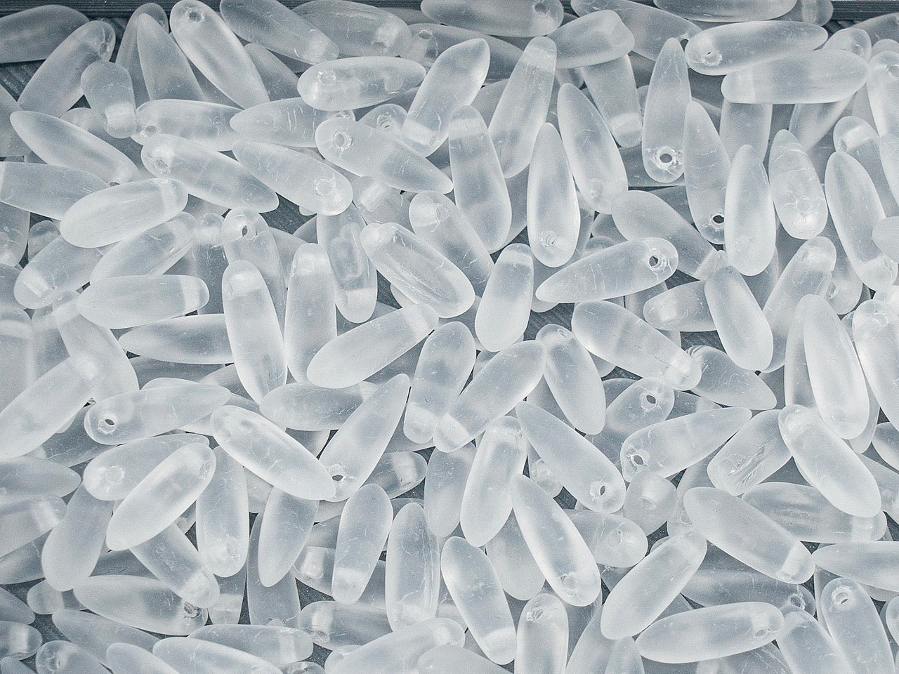 OUTLET Dagger Czech Pressed Glass Beads, 3x11 mm, Glass, Czech Republic