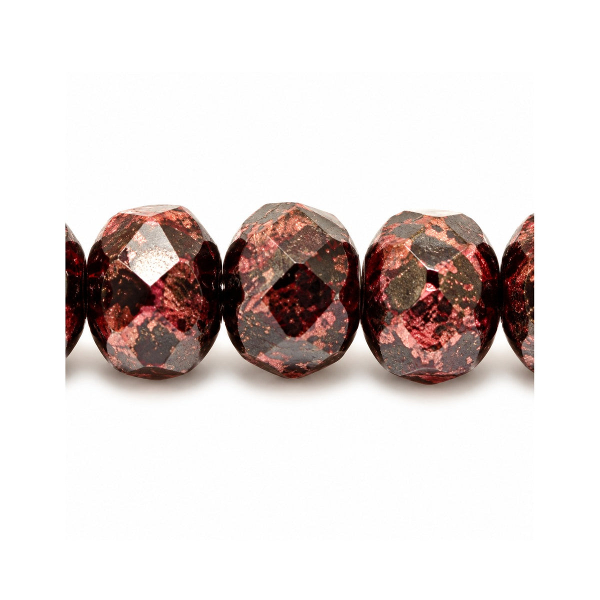 Special Cut Faceted Fire Polished Beads, Black 47903 (23980-47903), Glass, Czech Republic