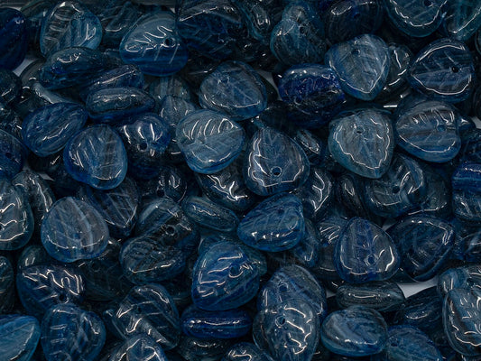 OUTLET Heart Leaf Beads, 9 mm, Glass, Czech Republic