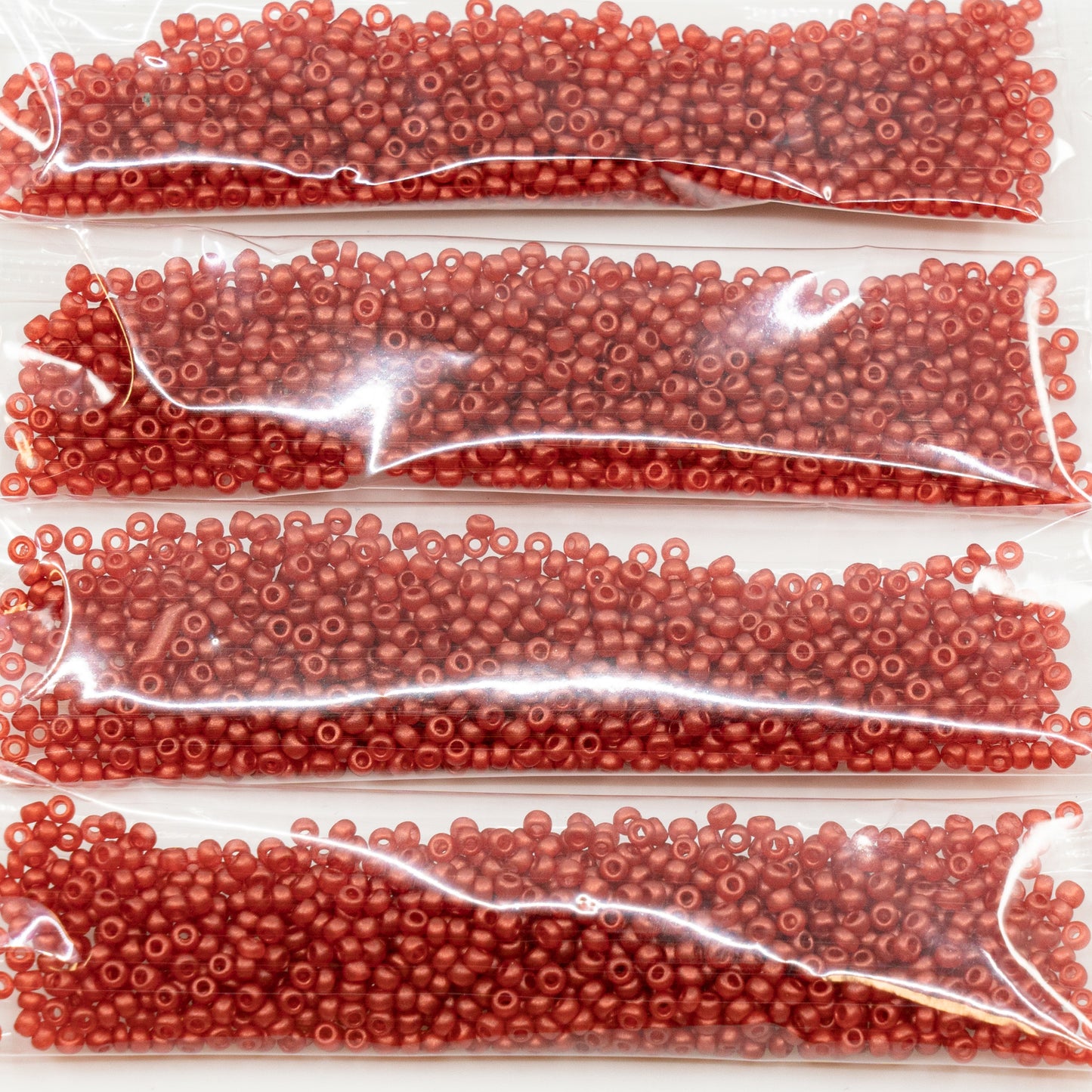 奥特莱斯 10 克宝仕奥莎 Ornela 种子珠，圆孔，散装，10/0，红色半透明 (00050-51596)，玻璃，捷克共和国