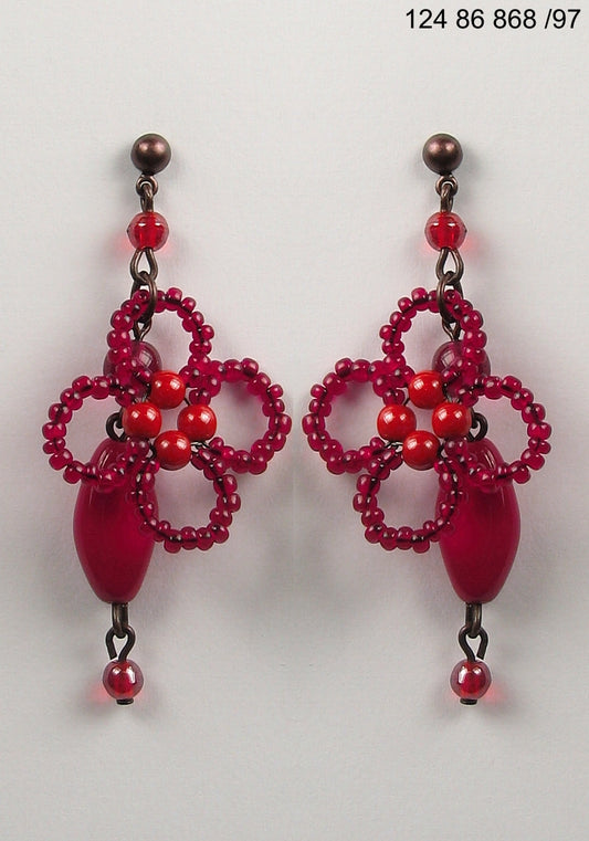 3 pcs Jewelry piece with Czech Glass Beads (OUTLET Vintage)